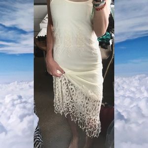 Charlotte Russe Lace Maxi/Midi Dress